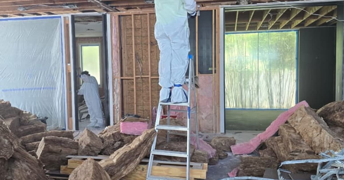 Mold growth on an interior wall surface